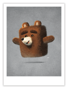 Print - Animalius - Miś - 30x40 cm